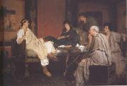 Tibullus at Delia's (mk23) Alma-Tadema, Sir Lawrence